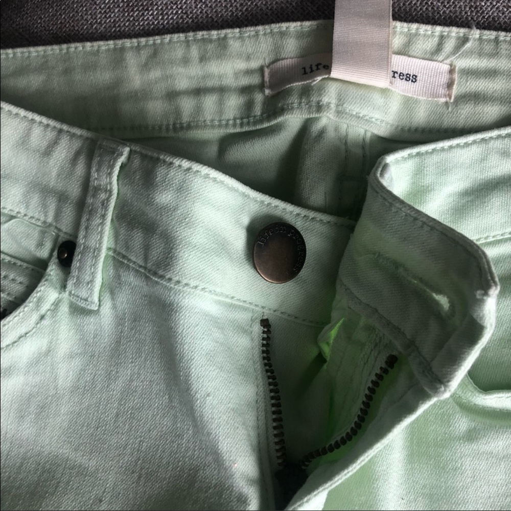 Mint Skinny Jeans - Picture 3 of 5